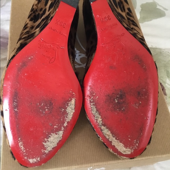 Christian Louboutin Ron Ron Pony Leopard Wedges - Picture 5 of 6